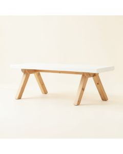 Glen Canyon Indoor Bench - White (synthetic illustration; no displayed measurements)