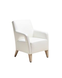 Flavia Upholstered Parsons Chair In White (synthetic illustration; no displayed measurements)