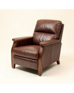 Dhanpat 34 '' Wide Leather Match Manual Standard Recliner (synthetic illustration; no displayed measurements)
