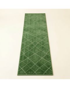 Flint Crest Narrow Runner Rug - Green (synthetic illustration; no displayed measurements)