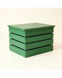 Hill Bridge Closed Outdoor Storage Box - Green (synthetic illustration; no displayed measurements)
