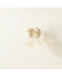 Flint Bend Wall Sconce Mounted On A Plain Wall - Cream (synthetic illustration; no displayed measurements)