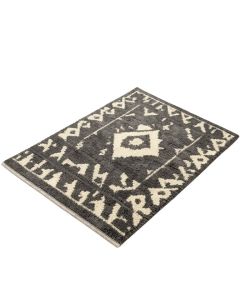 Bohemian Geometric Shag Dark Gray/Cream Area Rug (synthetic illustration; no displayed measurements)