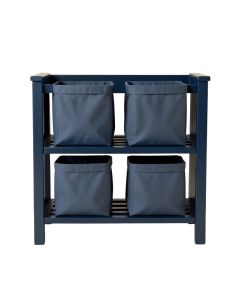 Heath Canyon Laundry Sorting Station With Plain Removable Bags - Navy (synthetic illustration; no displayed measurements)