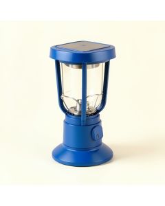 Blue Solar Powered Outdoor Floating Light (synthetic illustration; no displayed measurements)