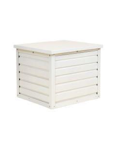 Flint Bend Closed Outdoor Storage Box - White
