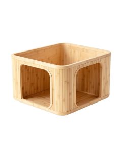 Laurel Field Empty Furniture-Style Litter Enclosure - Beige (synthetic illustration; no displayed measurements)