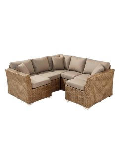 Arwynn 7 Piece Rattan Sectional Seating Group With Cushions