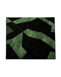 Ombre Geometric Black/Green Area Rug
