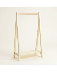 Rowan Bluff Empty Garment Rack - Cream (synthetic illustration; no displayed measurements)