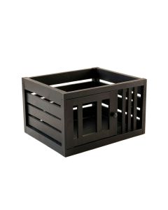 Moss Bend Empty Furniture-Style Pet Crate - Black