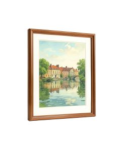The Seine At Argenteuil By Claude Monet Framed Drawing Print