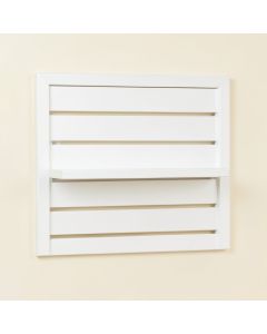 Hill Edge Empty Wall-Mounted Tool Organizer Panel - White (synthetic illustration; no displayed measurements)