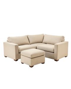 Mauzy 103.5 '' Wide Linen Left Hand Facing Sofa & Chaise With Ottoman