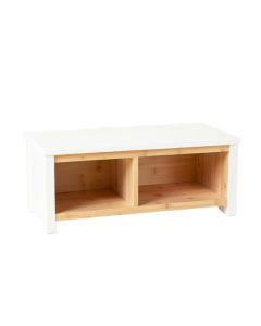 Fern Canyon Shoe Storage Bench - White (synthetic illustration; no displayed measurements)