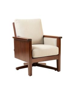 Berkley 32 '' Wide Cotton Swivel Armchair (synthetic illustration; no displayed measurements)