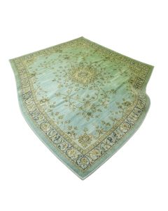Indira Oriental Green/Light Blue Area Rug (synthetic illustration; no displayed measurements)