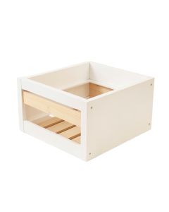 Holly Crossing Empty Furniture-Style Litter Enclosure - White (synthetic illustration; no displayed measurements)
