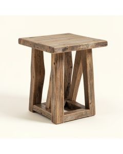 Gracie Oaks & Co. Driftwood Ashbrook Farmhouse End Table (synthetic illustration; no displayed measurements)