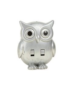 Cute Owl On Light Background 2-Gang Toggle Light Switch Wall Plate