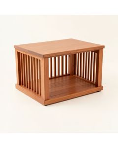 Ash Canyon Empty Furniture-Style Pet Crate - Terracotta (synthetic illustration; no displayed measurements)