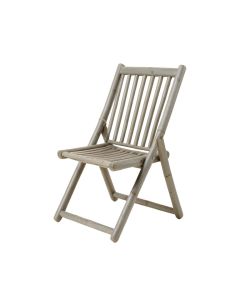 Holly Bridge Folding Outdoor Chair - Gray (synthetic illustration; no displayed measurements)