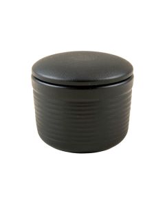 Ash Brook Storage Canister With Lid - Black