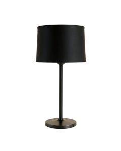 Shore Crossing Table Lamp With A Plain Fabric Shade - Black