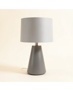 Callan 17.25 '' Gray Table Lamp (synthetic illustration; no displayed measurements)