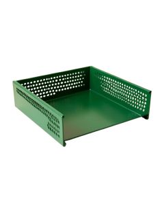 Fern Fold Empty Under-Desk Cable Tray - Green (synthetic illustration; no displayed measurements)