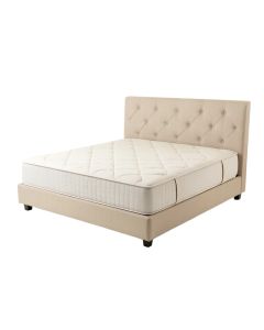 Adithi Twin Tufted Upholstered Platform Bed