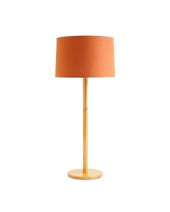 Heath Dale Floor Lamp With A Plain Fabric Shade - Terracotta
