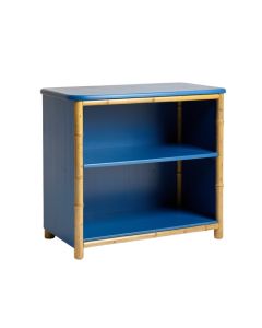 Field Bluff Low Bookcase - Blue (synthetic illustration; no displayed measurements)