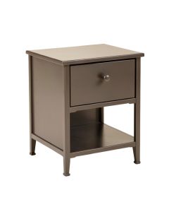 Cushing 1 - Drawer Metal Nightstand
