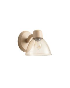 Pine Dale Wall Sconce Mounted On A Plain Wall - Beige