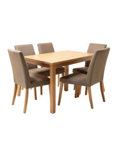 Applegate 5 - Piece Solid Rubberwood Dining Set