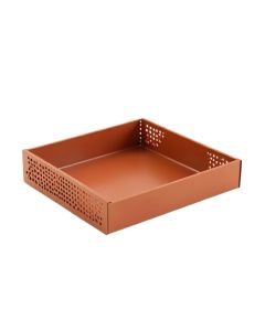 Meadow Field Empty Under-Desk Cable Tray - Terracotta (synthetic illustration; no displayed measurements)