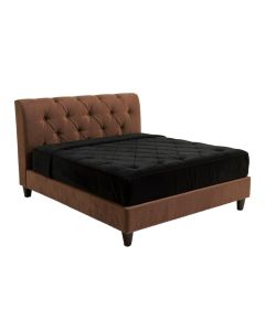 Tufted Upholstered Low Profile Platform Bed