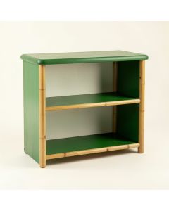 Slate Bluff Low Bookcase - Green (synthetic illustration; no displayed measurements)