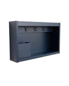 Moss Dell Wall-Mounted Entryway Organizer Shelf - Navy (synthetic illustration; no displayed measurements)