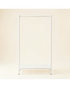 Hill Arc Empty Garment Rack - White (synthetic illustration; no displayed measurements)