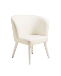 Maye Queen Anne Back Side Chair In White (synthetic illustration; no displayed measurements)