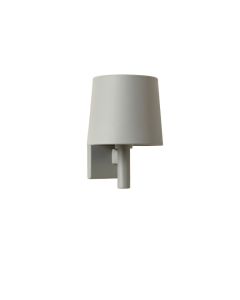Hill Bend Wall Sconce Mounted On A Plain Wall - Gray (synthetic illustration; no displayed measurements)