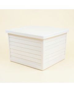 Heath Bridge Closed Outdoor Storage Box - White (synthetic illustration; no displayed measurements)