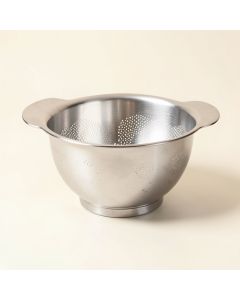 Nu Steel Stainless Steel Colander (synthetic illustration; no displayed measurements)