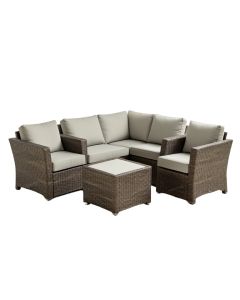 Semahat Outdoor 3 Piece Seating Group With Cushions