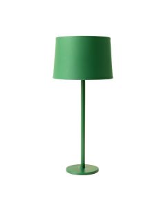 Clay Bridge Floor Lamp With A Plain Fabric Shade - Green (synthetic illustration; no displayed measurements)