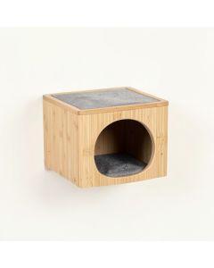 Field Dell Wall-Mounted Cat Perch - Gray (synthetic illustration; no displayed measurements)