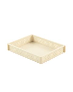 Wren Brook Empty Under-Desk Cable Tray - Ivory