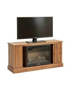 Delaine Tv Stand For Tvs Up To 90 '' With Electric Fireplace Included (synthetic illustration; no displayed measurements)